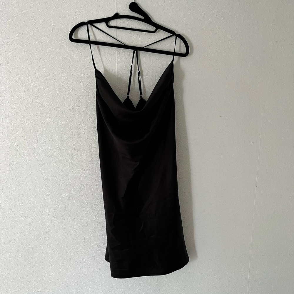 Dynamite Black Mini Slip Dress